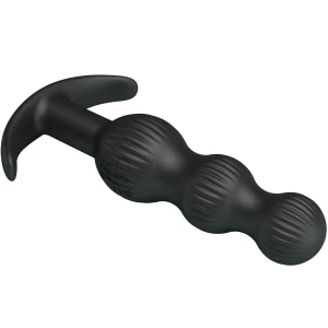 PRETTY LOVE - VIBRADOR ANAL SIDNEY 10 VIBRAÃÃES PRETO